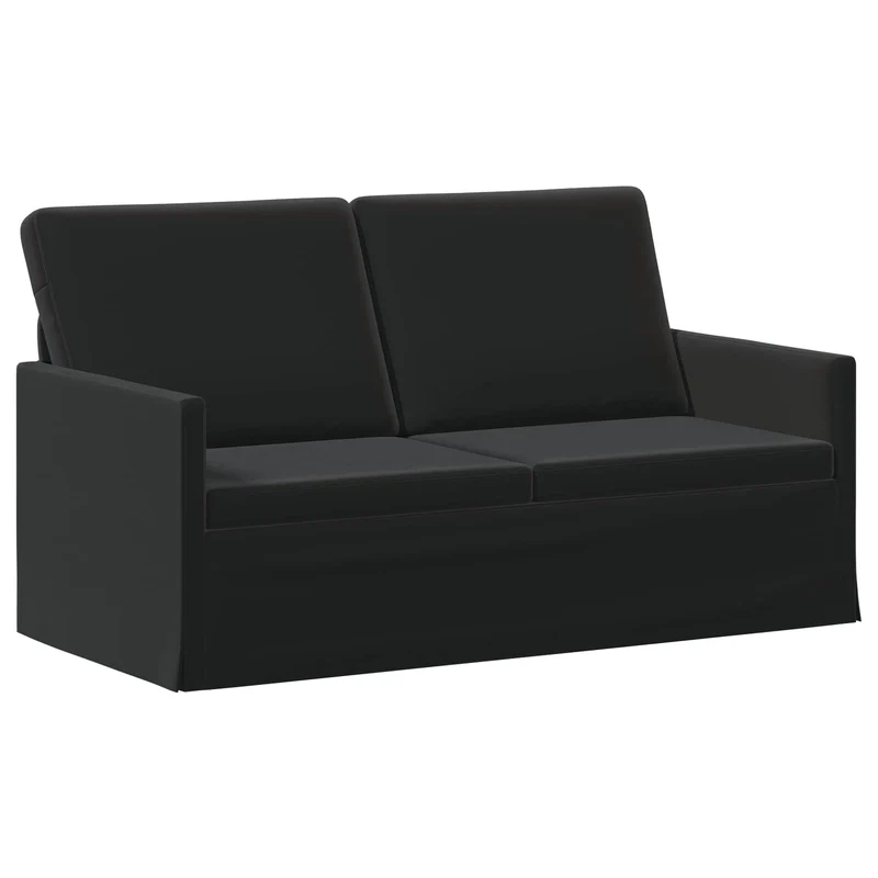 2 Seater Sofa Black 150 x 81 x 82 cm Velvet