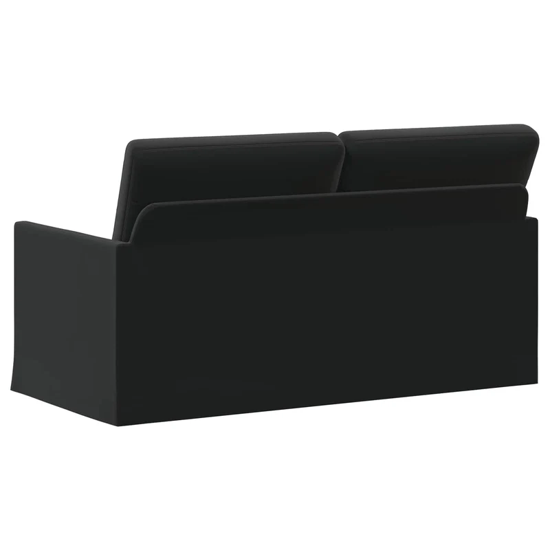 2 Seater Sofa Black 150 x 81 x 82 cm Velvet