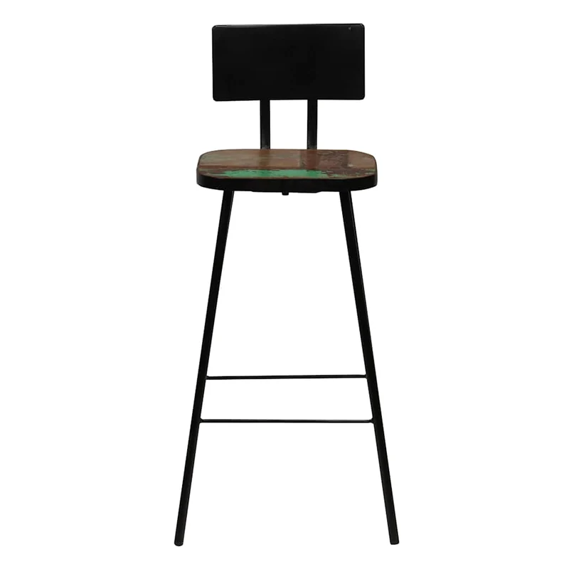 245399 vidaXL Bar Set 5 Piece Solid Reclaimed Wood Multicolour
