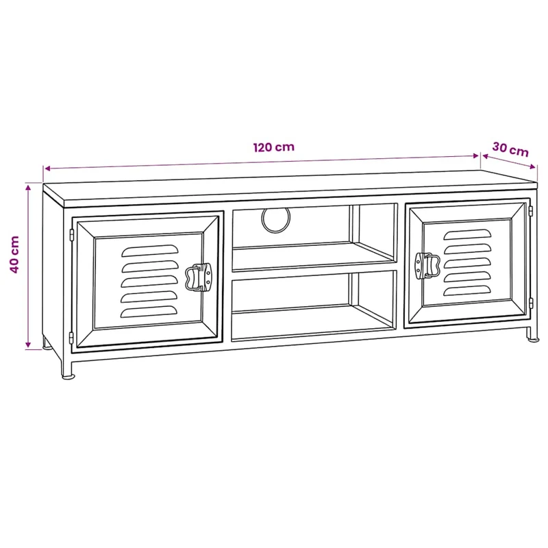 245457 vidaXL TV Cabinet 120x30x40 cm White
