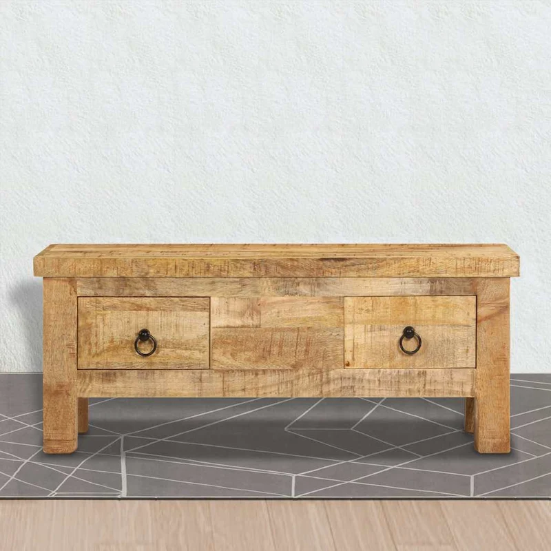 247326 vidaXL Coffee Table 90x45x35 cm Solid Mango Wood