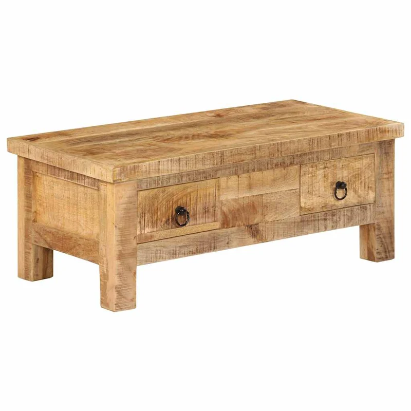 247326 vidaXL Coffee Table 90x45x35 cm Solid Mango Wood