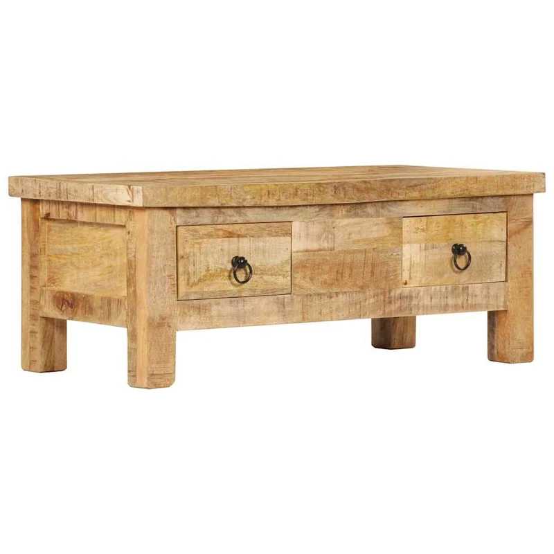 247326 vidaXL Coffee Table 90x45x35 cm Solid Mango Wood
