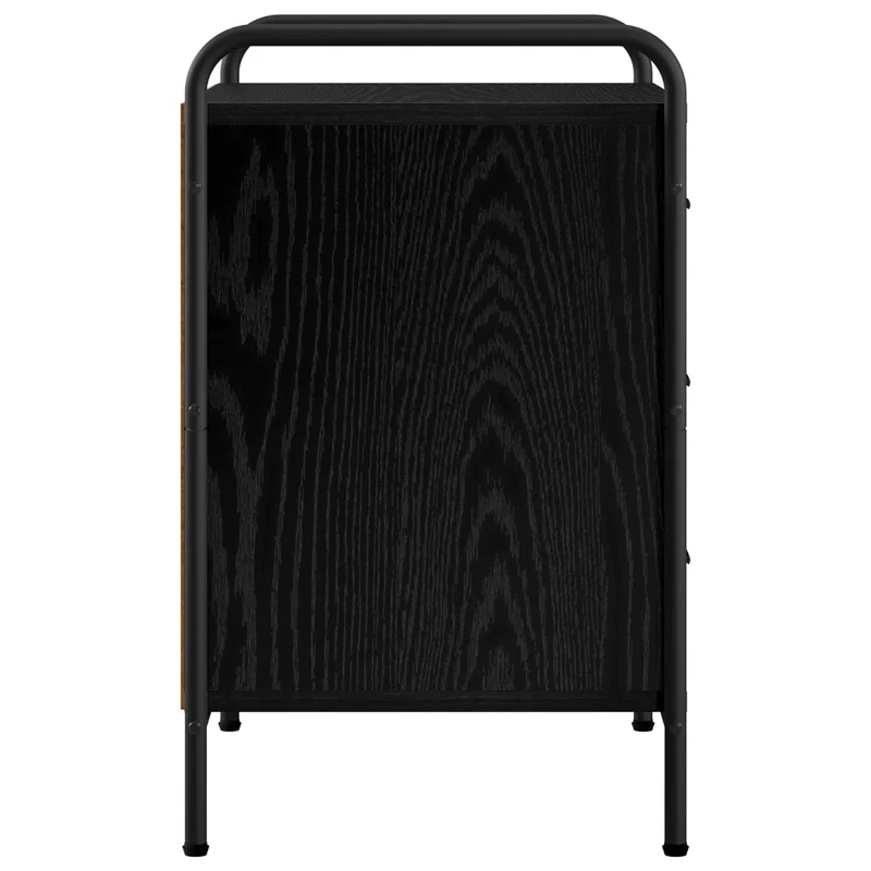 Bedside Cabinet 2 pcs Black Oak 48 x 36.5 x 60 cm