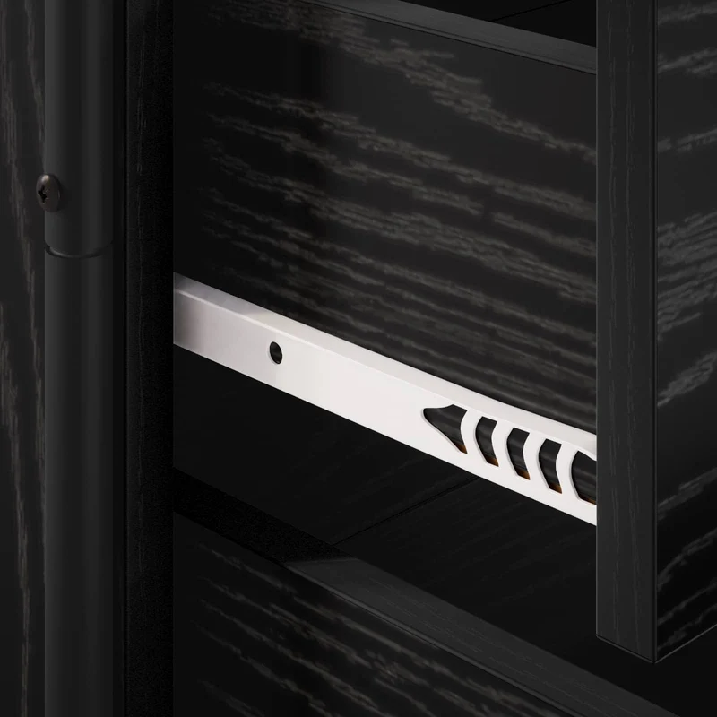 Bedside Cabinet 2 pcs Black Oak 48 x 36.5 x 60 cm