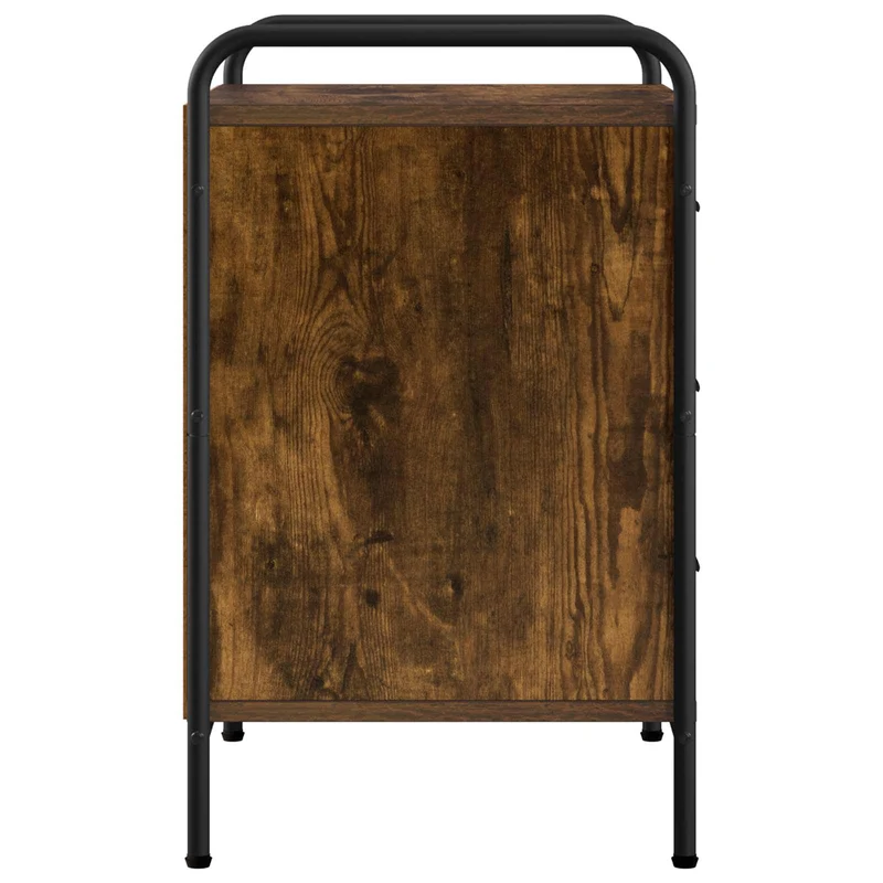 Bedside Cabinet 2 pcs Smoked Oak 48 x 36.5 x 60 cm