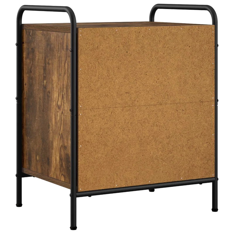 Bedside Cabinet 2 pcs Smoked Oak 48 x 36.5 x 60 cm