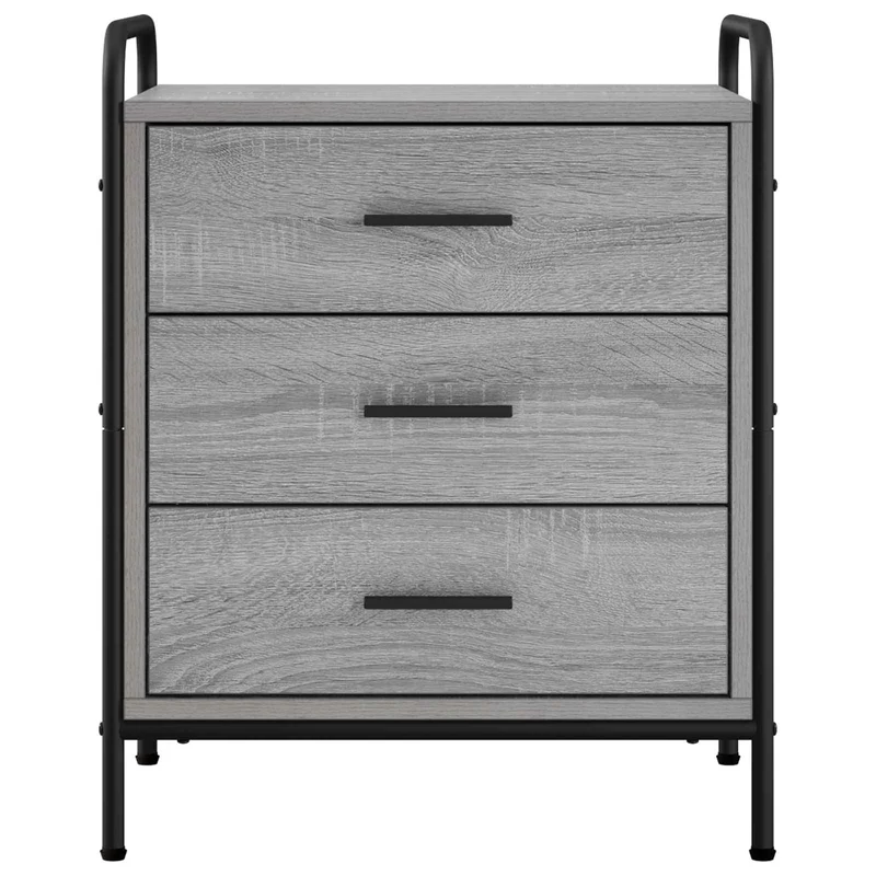 Bedside Cabinet 2 pcs Grey Sonoma 48 x 36.5 x 60 cm