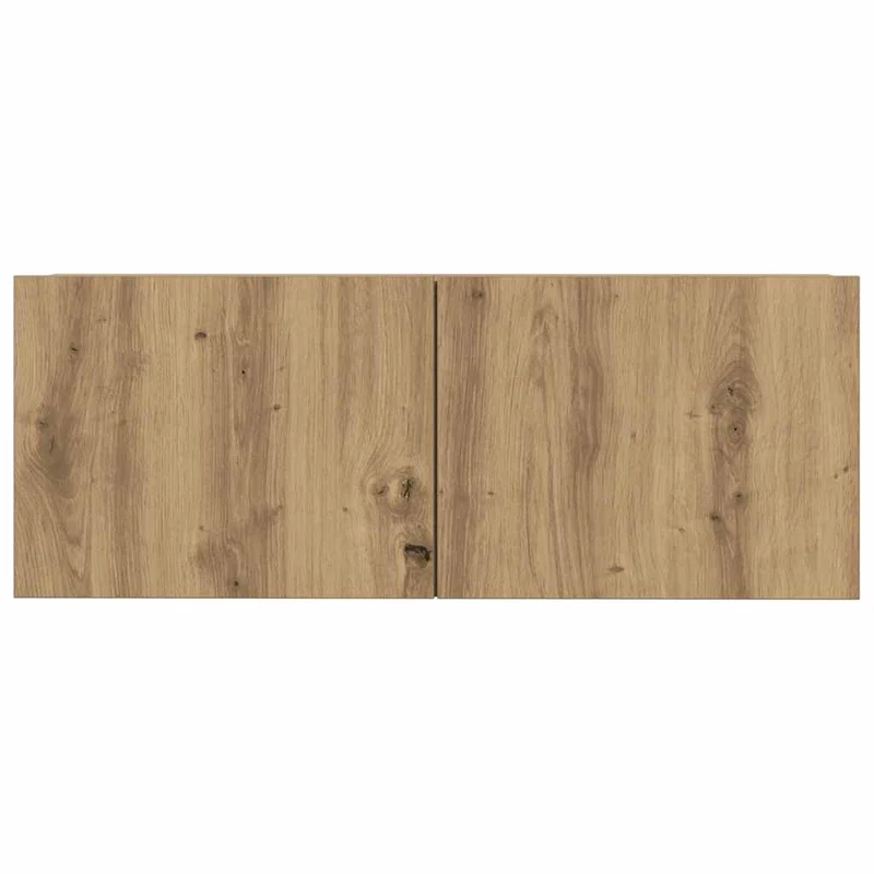 7 Piece TV Cabinet Set Wall-mounted Artisan Oak Engineered Wood