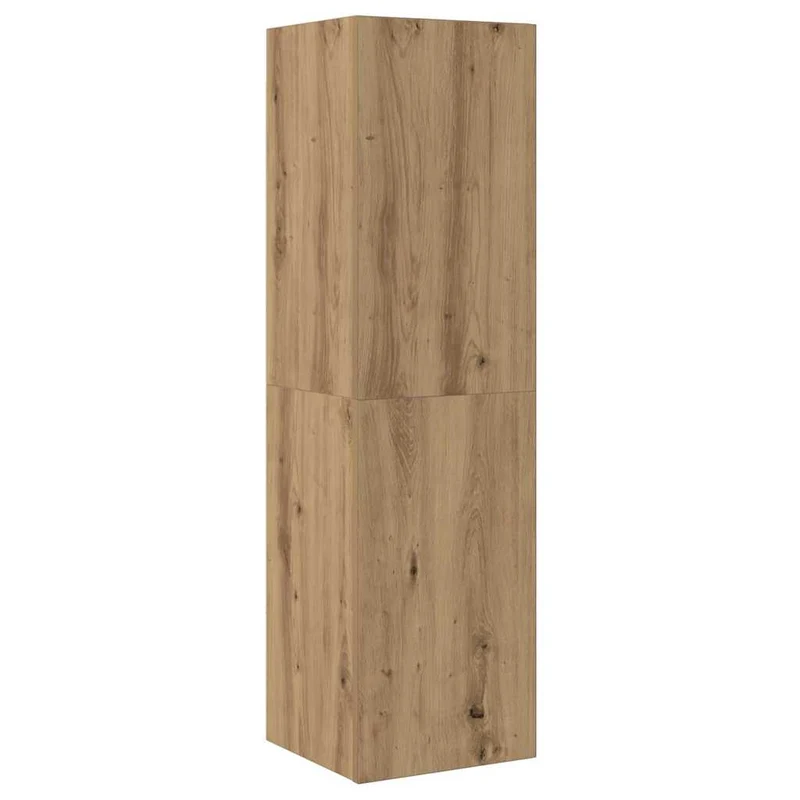 7 Piece TV Cabinet Set Wall-mounted Artisan Oak Engineered Wood