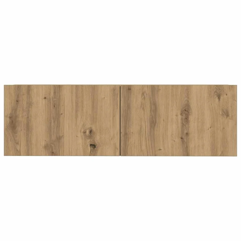 7 Piece TV Cabinet Set Wall-mounted Artisan Oak Engineered Wood