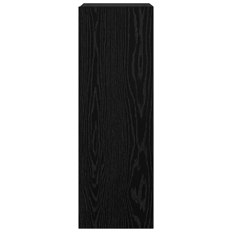 TV Cabinet Set 6 pcs Black Oak Engineered Wood