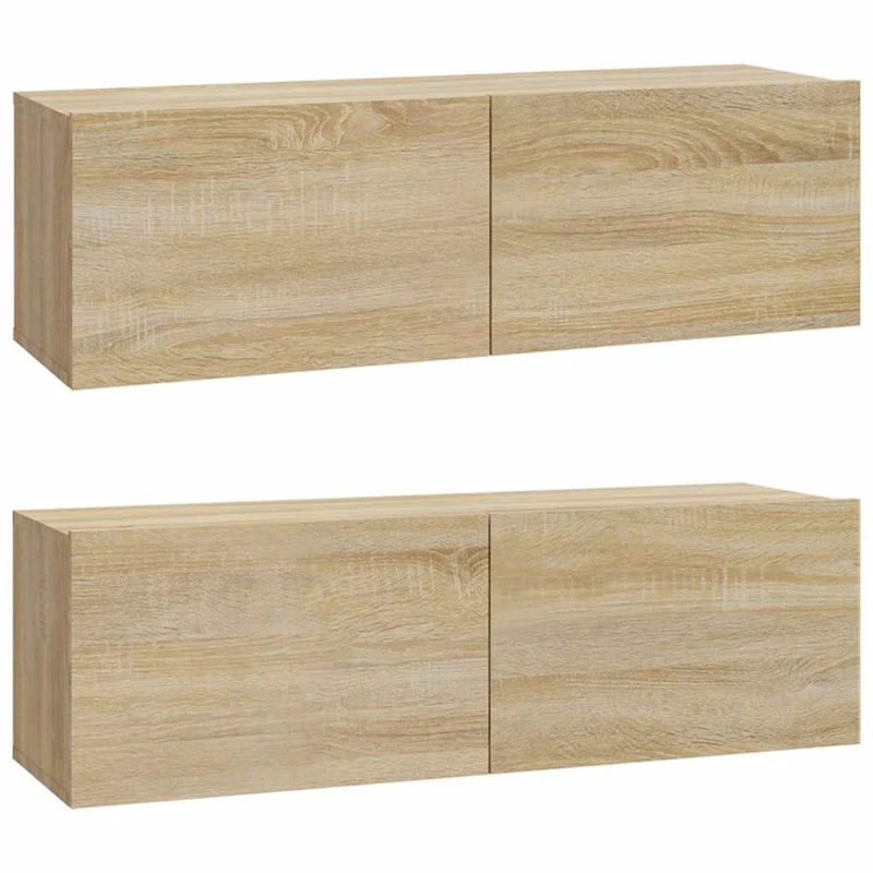 5 Piece TV Cabinet Set Sonoma Oak Engineered Wood
