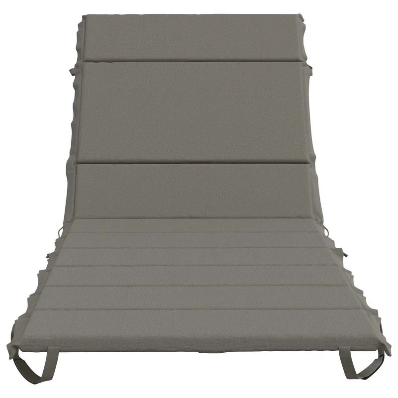 Sunlounger Cushion GEMERT 100% Polyester Grey 200 x 90 x 3 cm