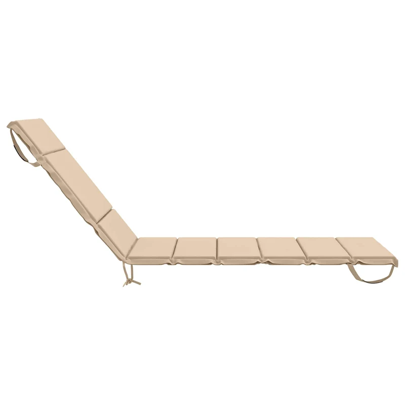 Sunlounger Cushion GEMERT 100% Polyester Cream 200 x 90 x 3 cm