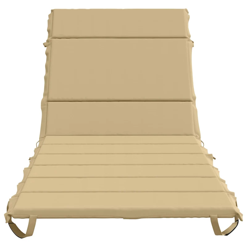 Sunlounger Cushion GEMERT 100% Polyester Beige 200 x 90 x 3 cm