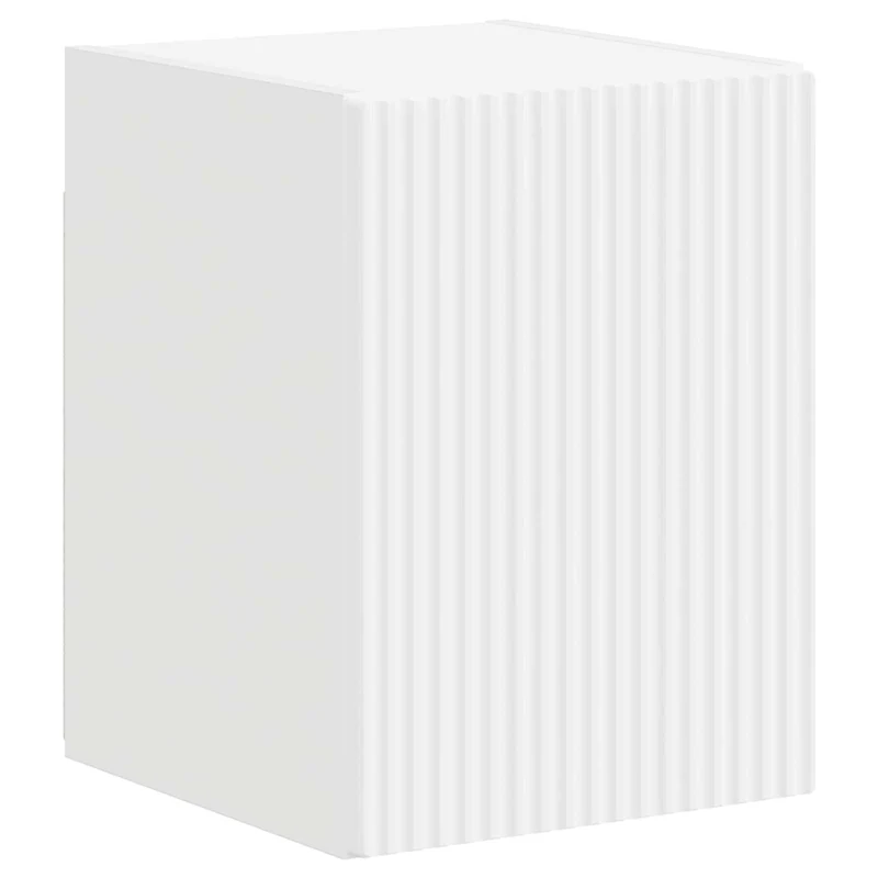 TV Cabinet Set 4 pcs High Gloss White Engineered Wood