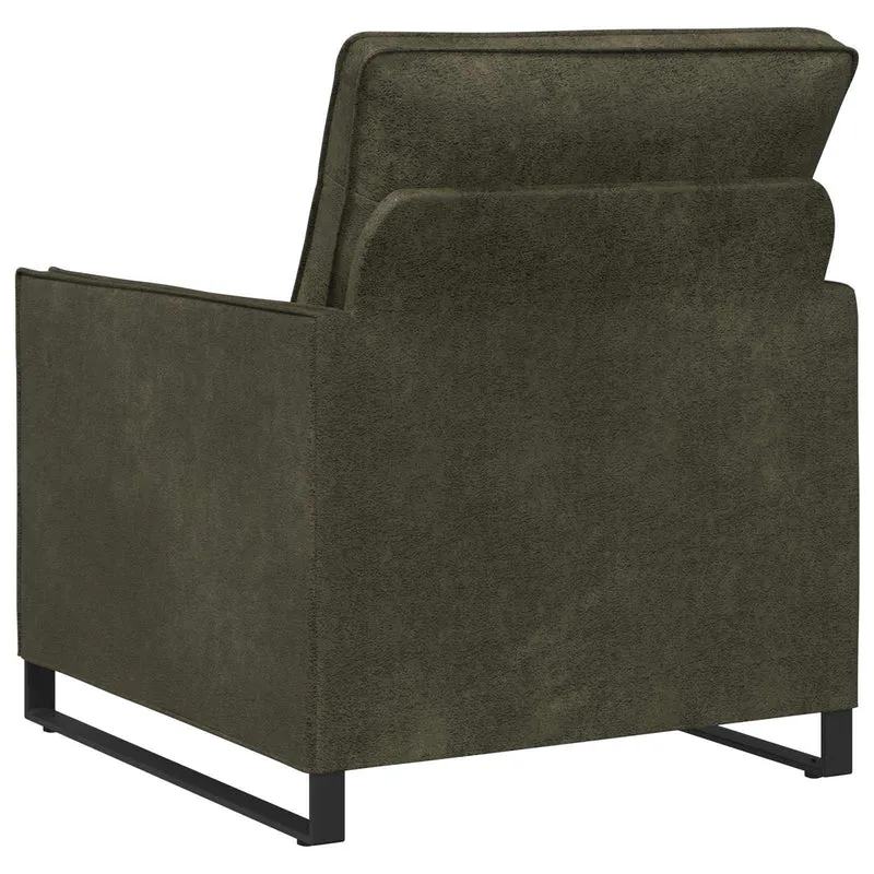 Armchair Army Green 70 x 81 x 82 cm Faux Suede Fabric