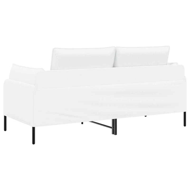 2-Seater Sofa White 188 x 81 x 89 cm Fabric