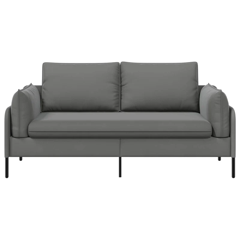 2-Seater Sofa 2-Seater Dark Grey 188 x 81 x 89 cm Velvet