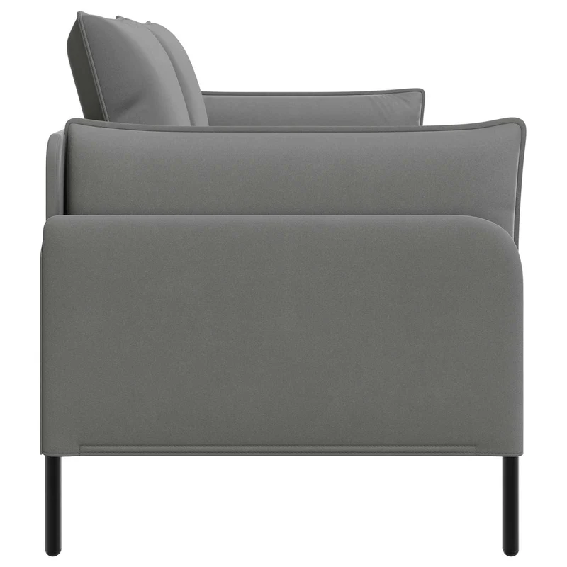 2-Seater Sofa 2-Seater Dark Grey 188 x 81 x 89 cm Velvet