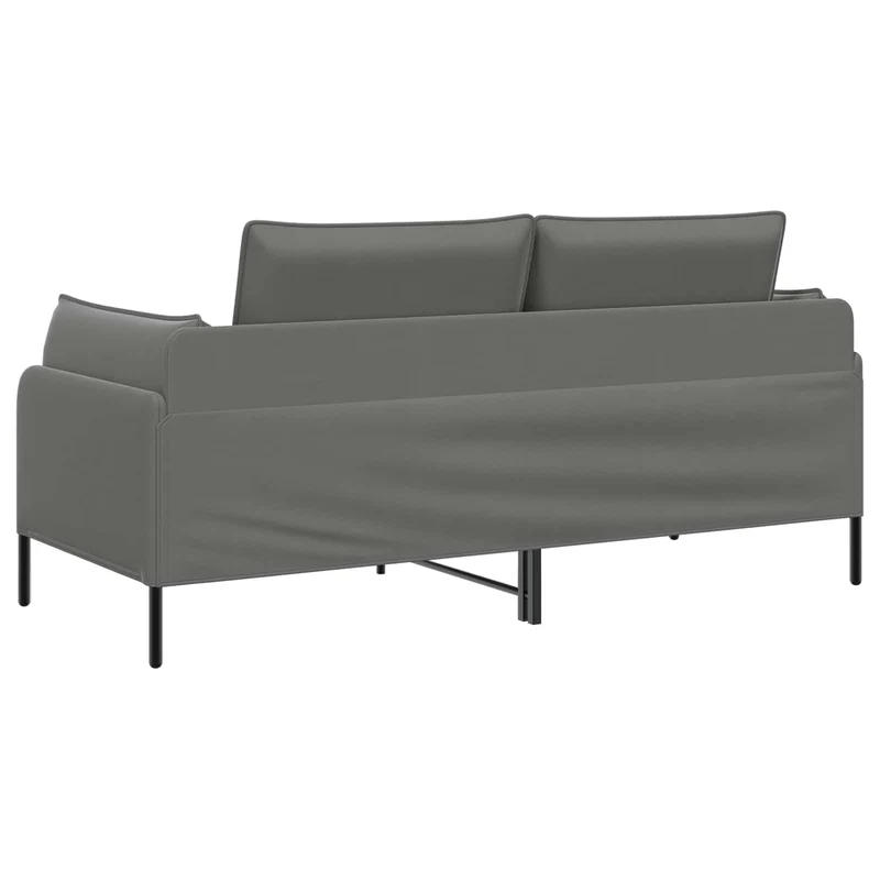 2-Seater Sofa 2-Seater Dark Grey 188 x 81 x 89 cm Velvet