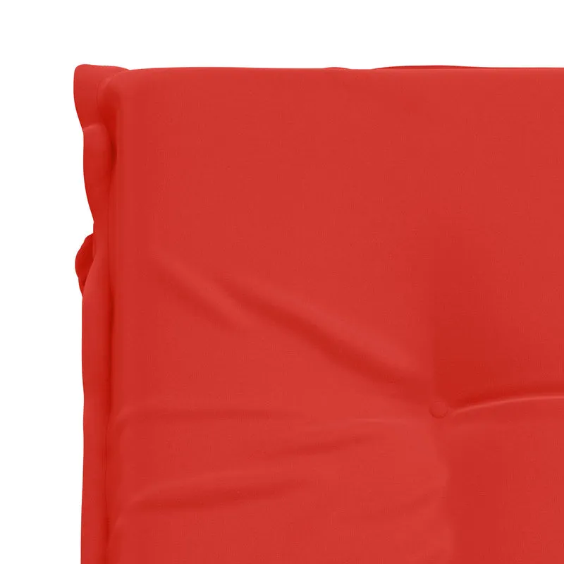Sunlounger Cushion GEMERT 100% Polyester Red 190 x 90 x 9 cm