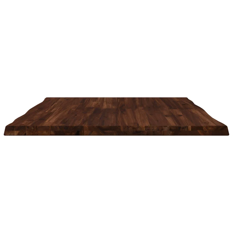 Live Edge Table Top 80 x 80 x 3.2 cm Square Solid Acacia Wood