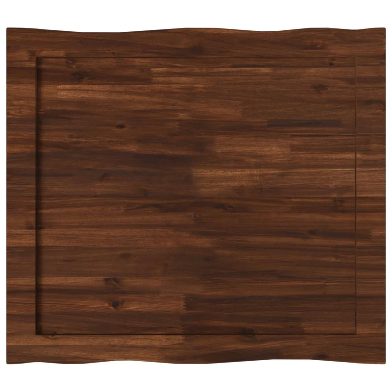 Live Edge Table Top 100 x 80 x 3.2 cm Rectangular