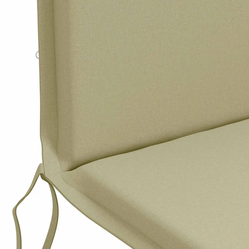 High Back Chair Cushion GEMERT 2 pcs 100% Polyester Light Green