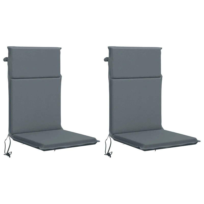 High Back Chair Cushion GEMERT 2 pcs 100% Polyester Blue