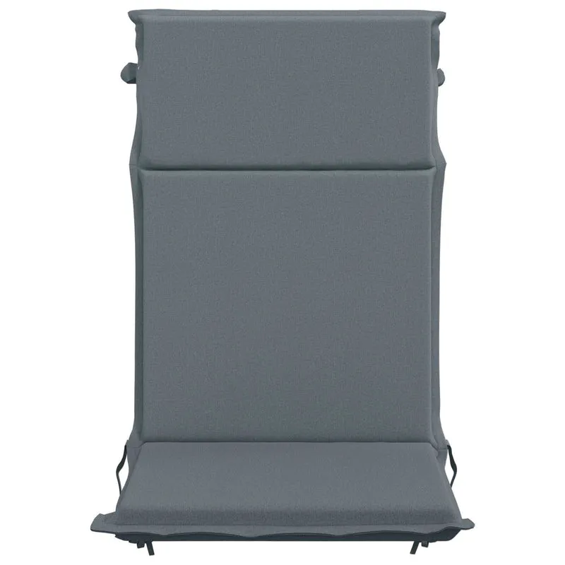 High Back Chair Cushion GEMERT 2 pcs 100% Polyester Blue