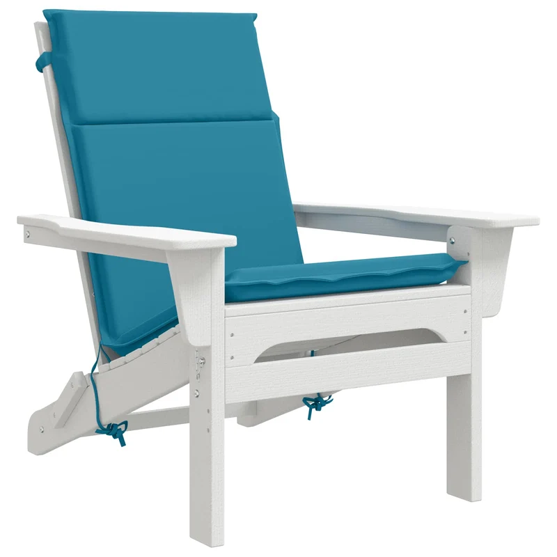 High Back Chair Cushion GEMERT 2 pcs 100% Polyester Light Blue