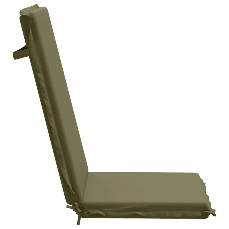 High Back Chair Cushion GEMERT 4 pcs 100% Polyester Olive Green