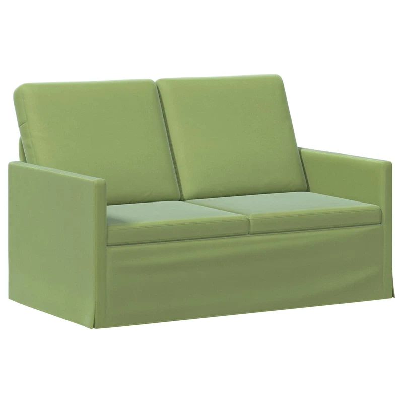 Sofa Set 2 pcs Light Green Velvet