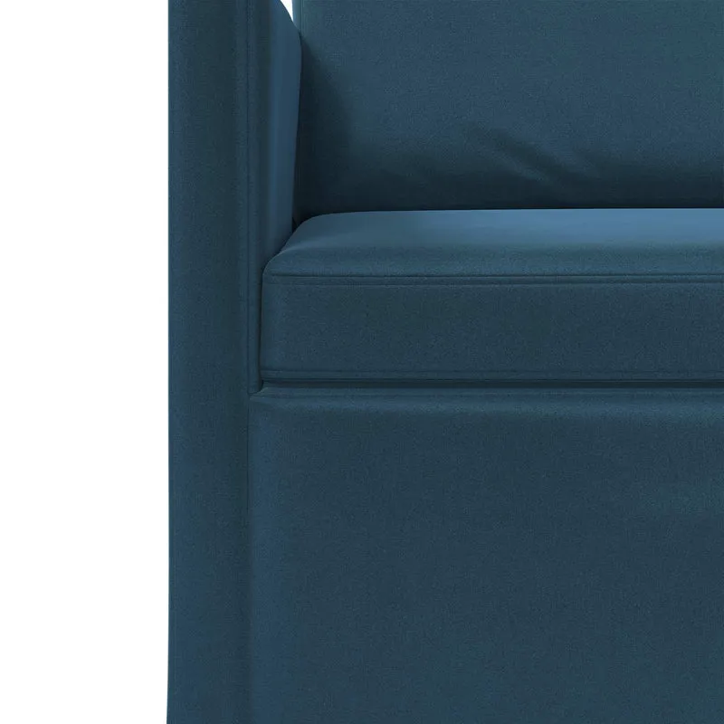 2 Seater Sofa Blue 150 x 81 x 82 cm Velvet