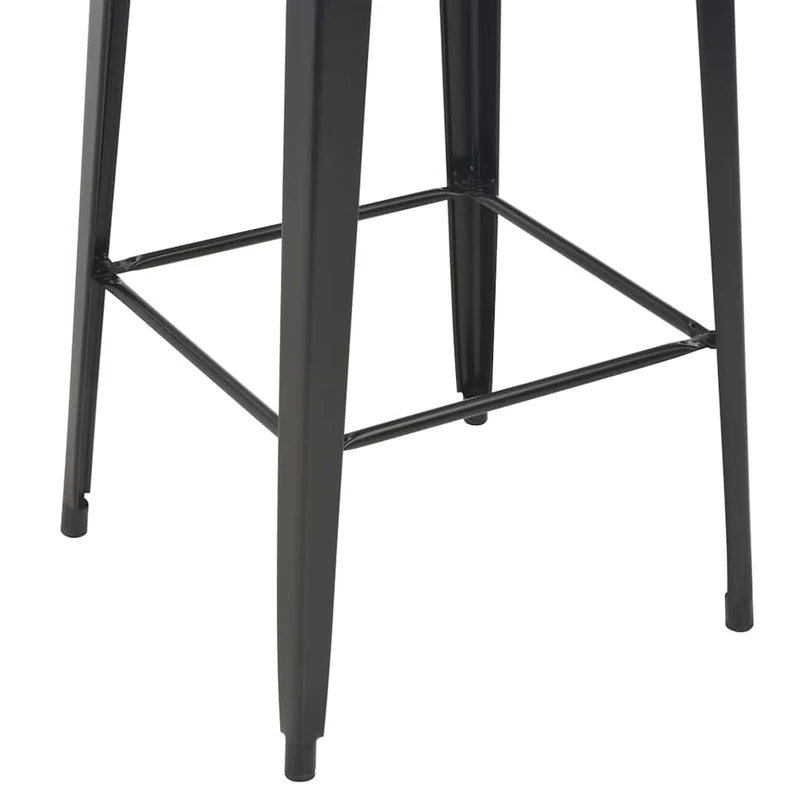 3 Piece Bar Set Steel Brown Black