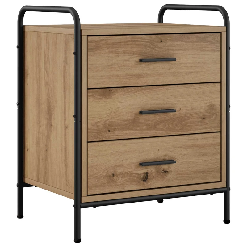 Bedside Cabinet 2 pcs Artisan Oak 48 x 36.5 x 60 cm