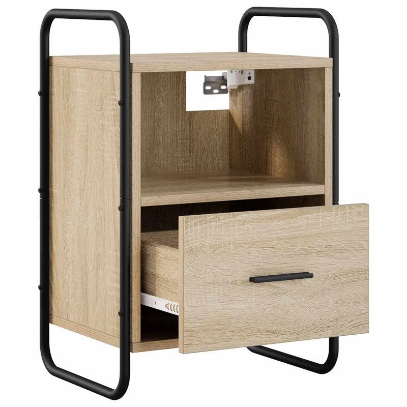 Hanging Bedside Cabinet 2 pcs Sonoma Oak 40 x 30 x 60 cm