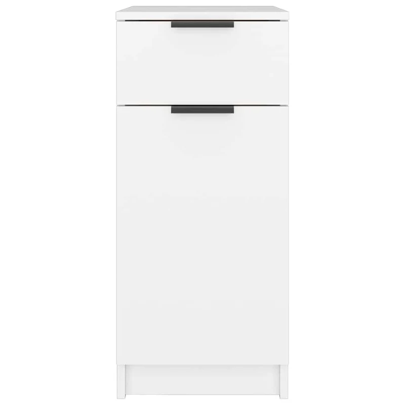 Desk Cabinet White 33,5x50x75 cm Engineered Wood