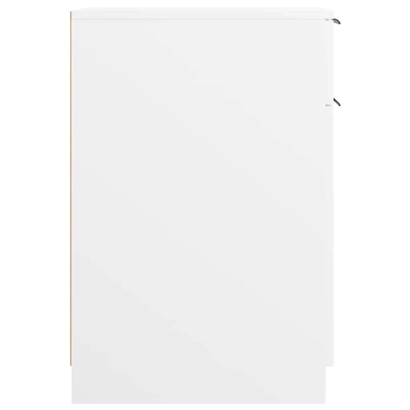 Desk Cabinet White 33,5x50x75 cm Engineered Wood