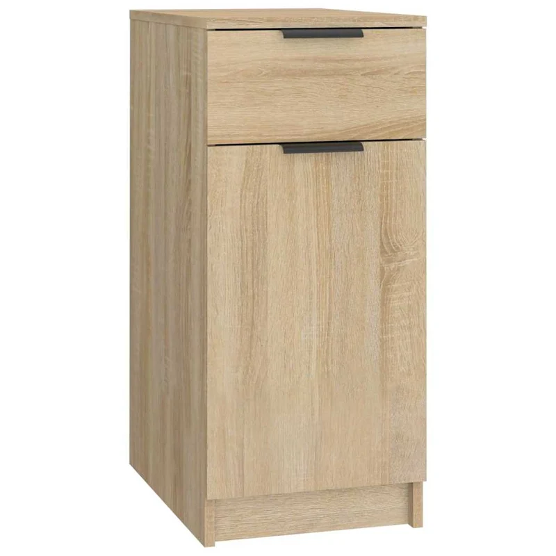 Desk Cabinet Sonoma Oak 33,5x50x75 cm Engineered Wood