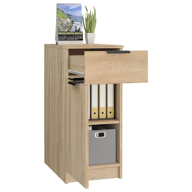 Desk Cabinet Sonoma Oak 33,5x50x75 cm Engineered Wood
