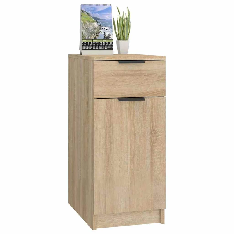 Desk Cabinet Sonoma Oak 33,5x50x75 cm Engineered Wood