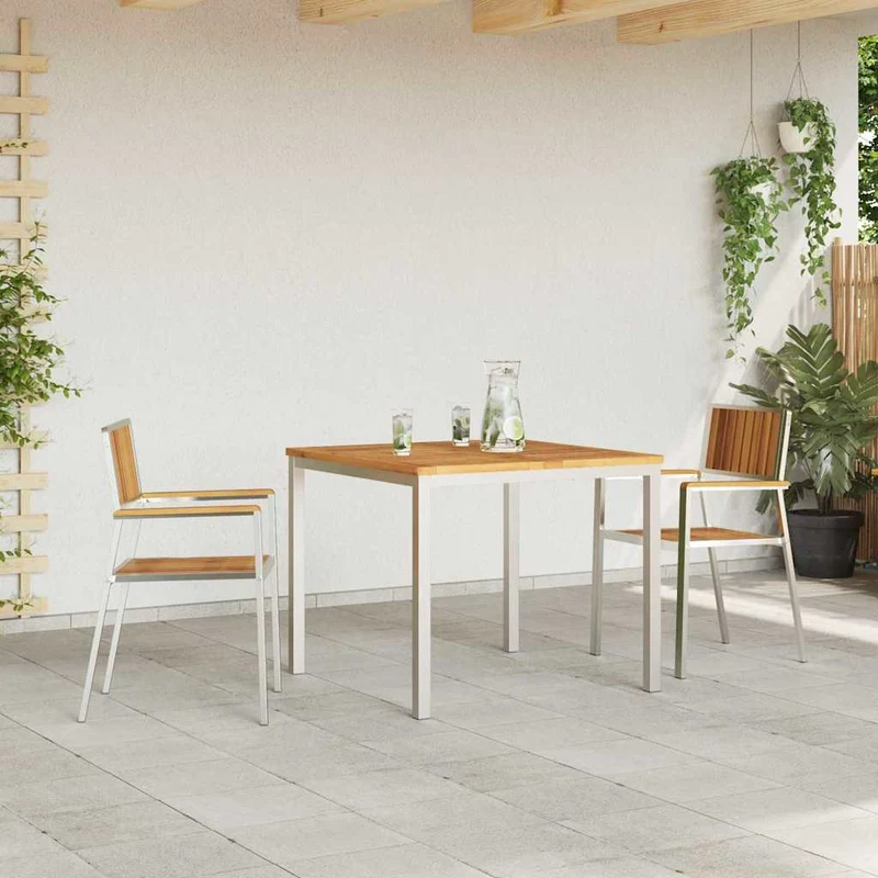 Outdoor Dining Set 3 pcs 90 x 90 x 75 cm