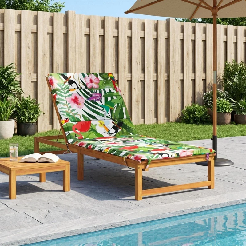 Sunlounger Cushion GEMERT 100% Polyester Multicolour