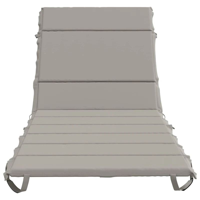 Sunlounger Cushion GEMERT 100% Polyester Grey 200 x 90 x 3 cm