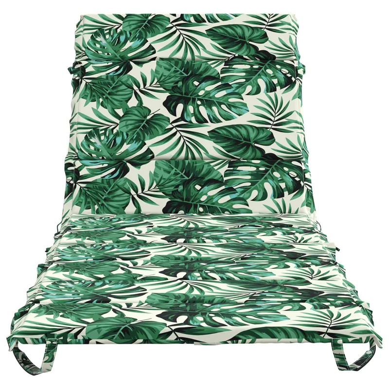 Sunlounger Cushion GEMERT 100% Polyester Leaf Pattern
