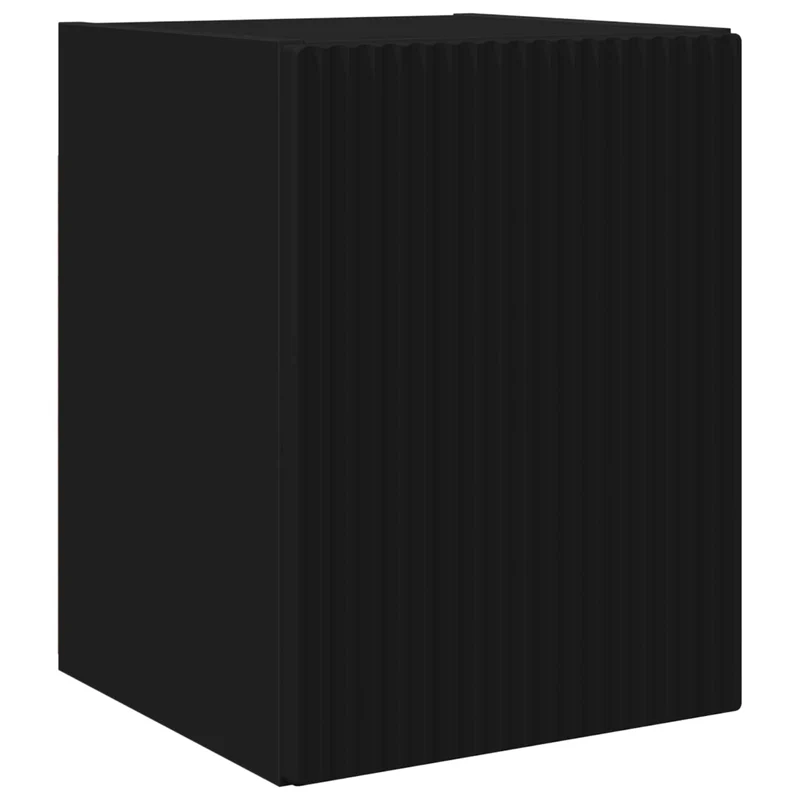 TV Cabinet Set 5 pcs Black Engineered Wood