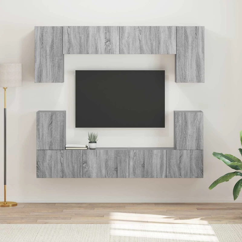 TV Cabinet Set 5 pcs Grey Sonoma Engineered Wood